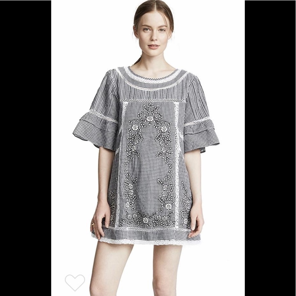 Free people gingham mini dress